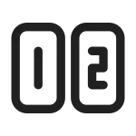 Number Row SVG Icon